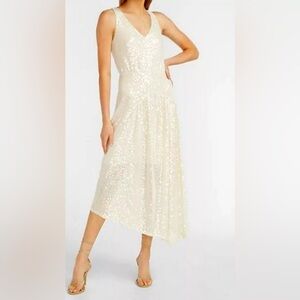Express cream sparkle ✨ Dress NWT